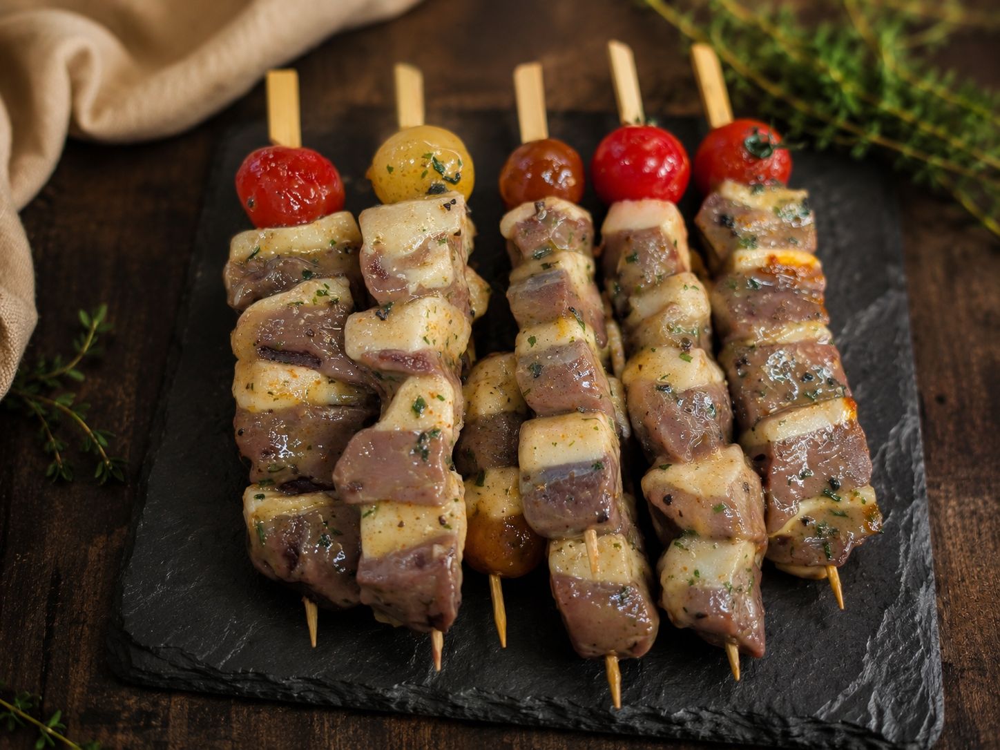 Brochette de filet de canard